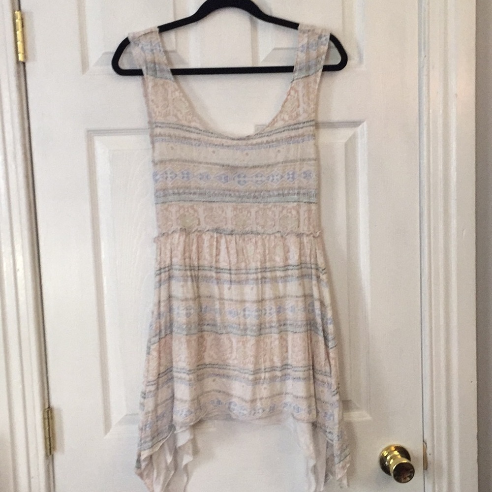 Asymmetrical tunic tank top